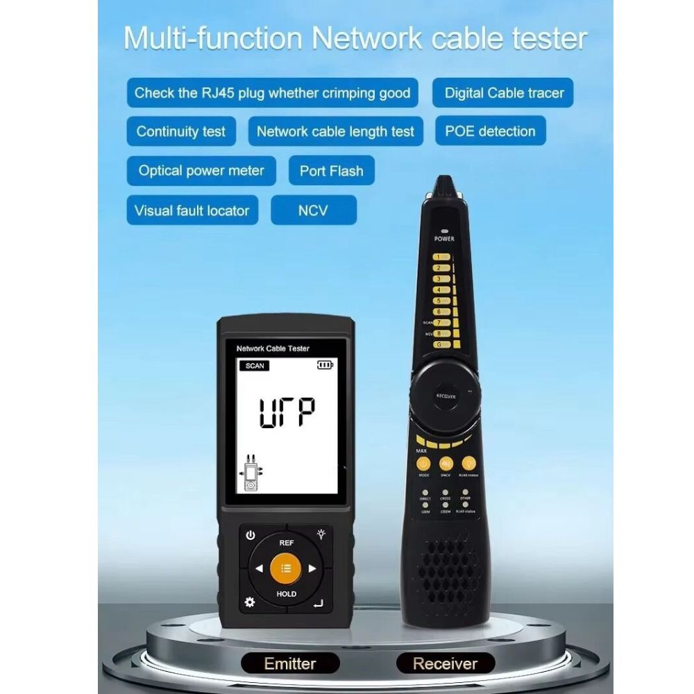 NOVACOM LT-200 RJ45 Poe Uyumlu Çok Fonksiyonlu Kablo Test Cihazı