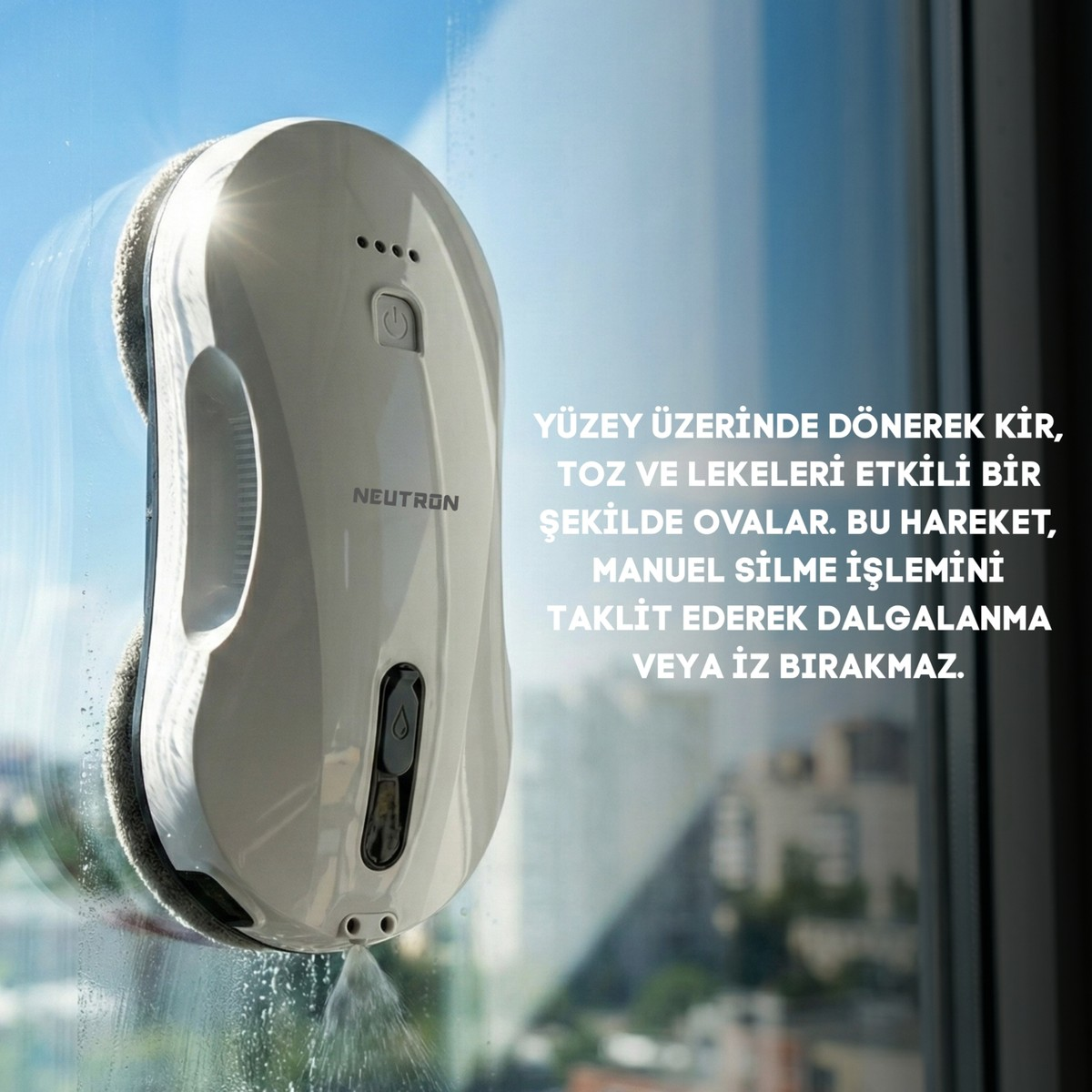 NEUTRON NTL-GR-06 Akıllı Otomatik Cam Temizleme Robotu Beyaz Fiyat