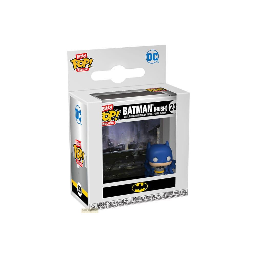 Figura Funko Pop Vinyl de Batman (Hush) en una caja con logo DC.