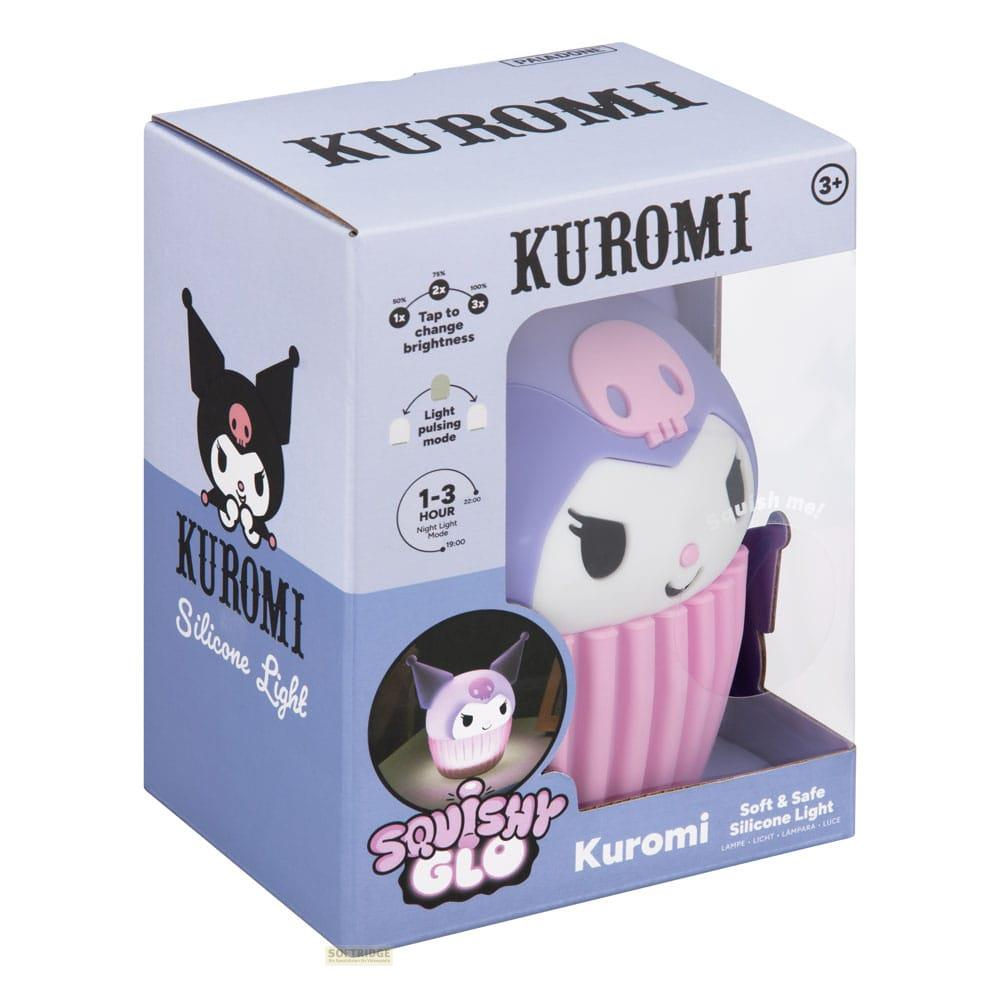 Pudełko silikonowej lampki Kuromi z funkcjami zmiany jasności i światła pulsacyjnego.