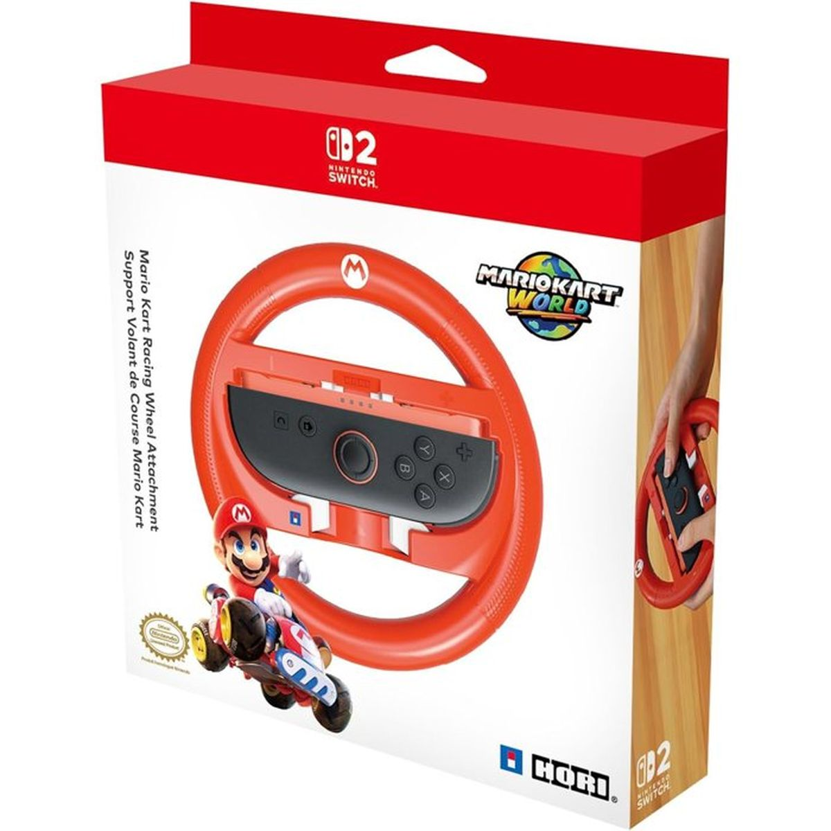 Pudełko na akcesorium Mario Kart Racing Wheel do Nintendo Switch. Z Mario.