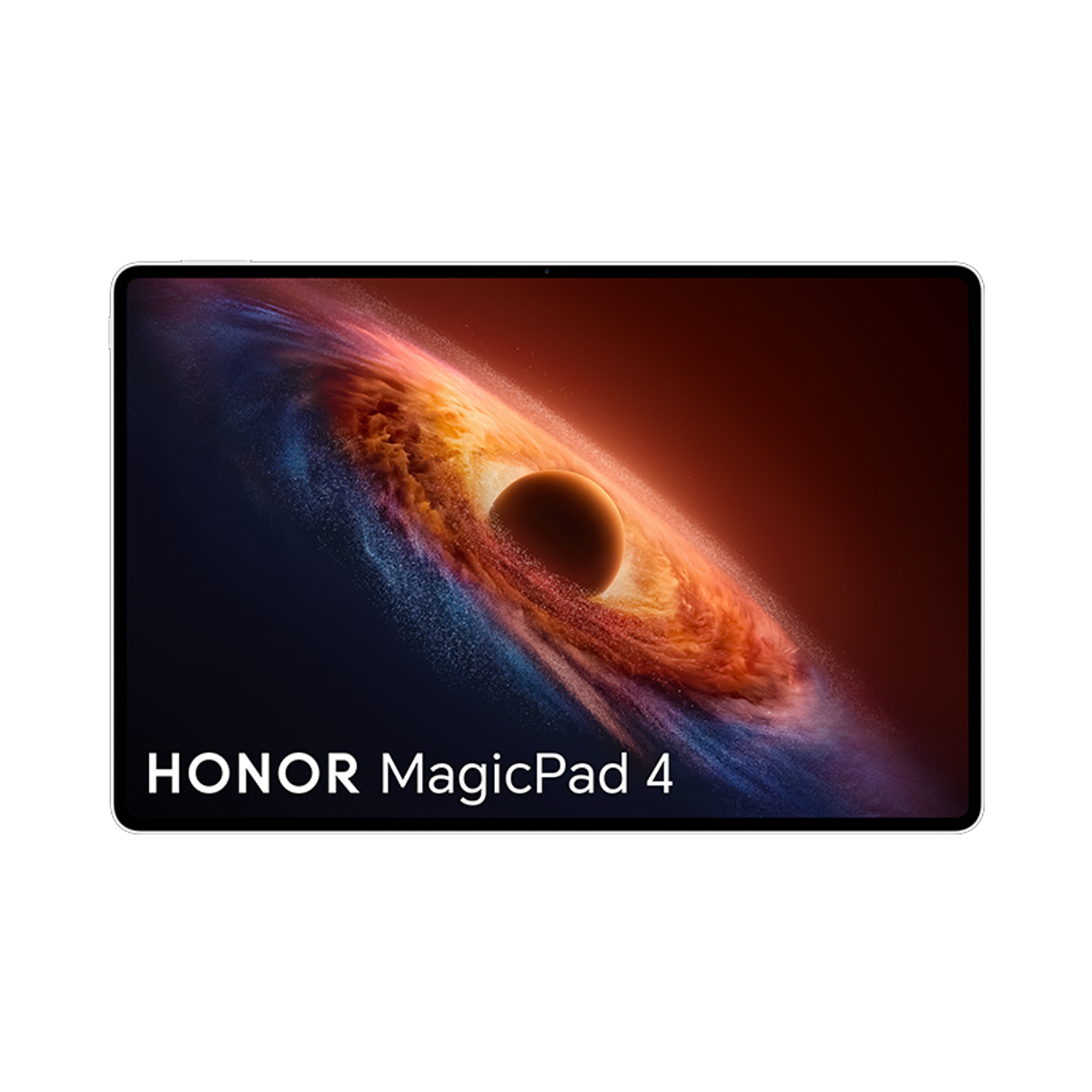 Ein Tablet mit einem Weltraumbild. HONOR MagicPad 4.