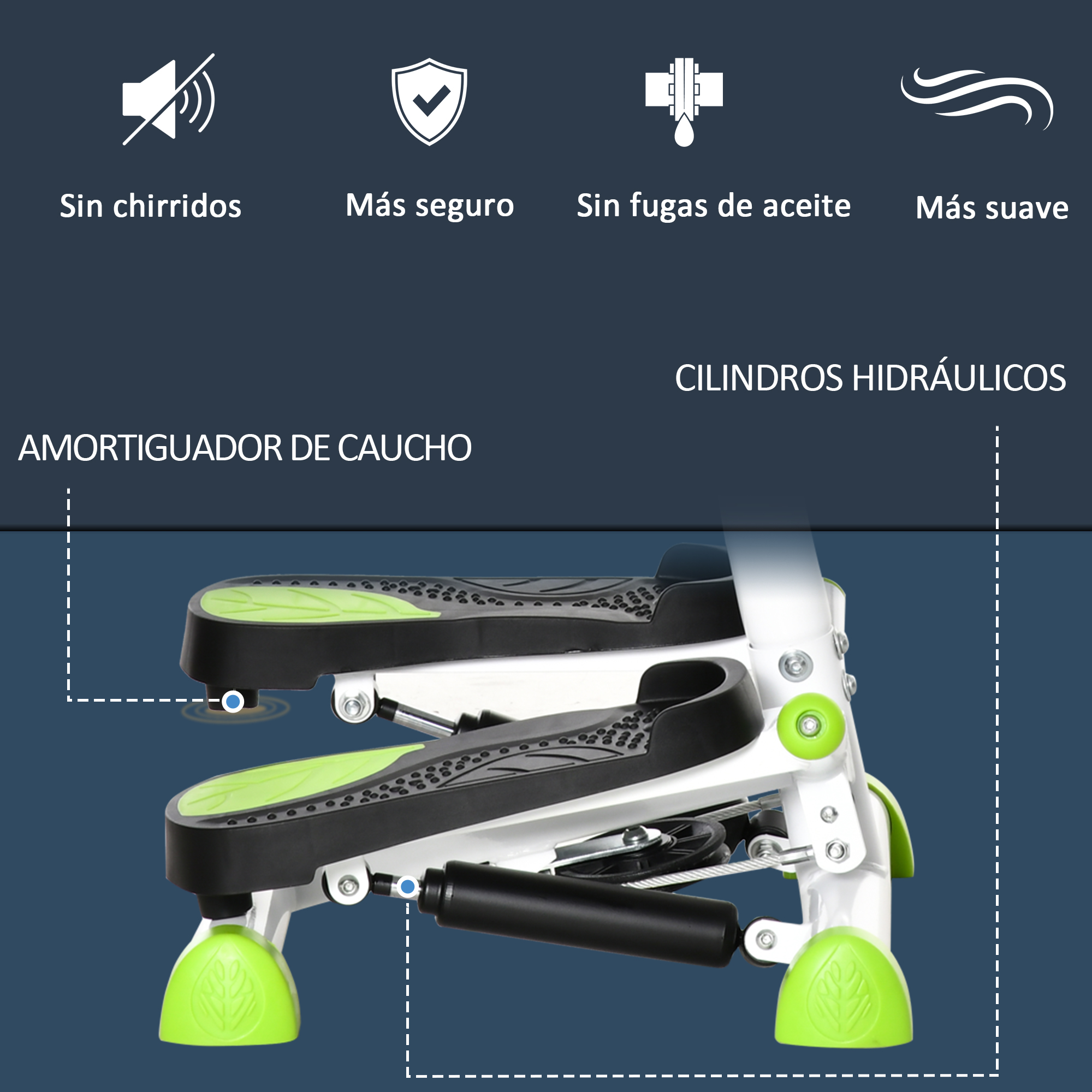 Una máquina escaladora para el hogar con cilindros hidráulicos.