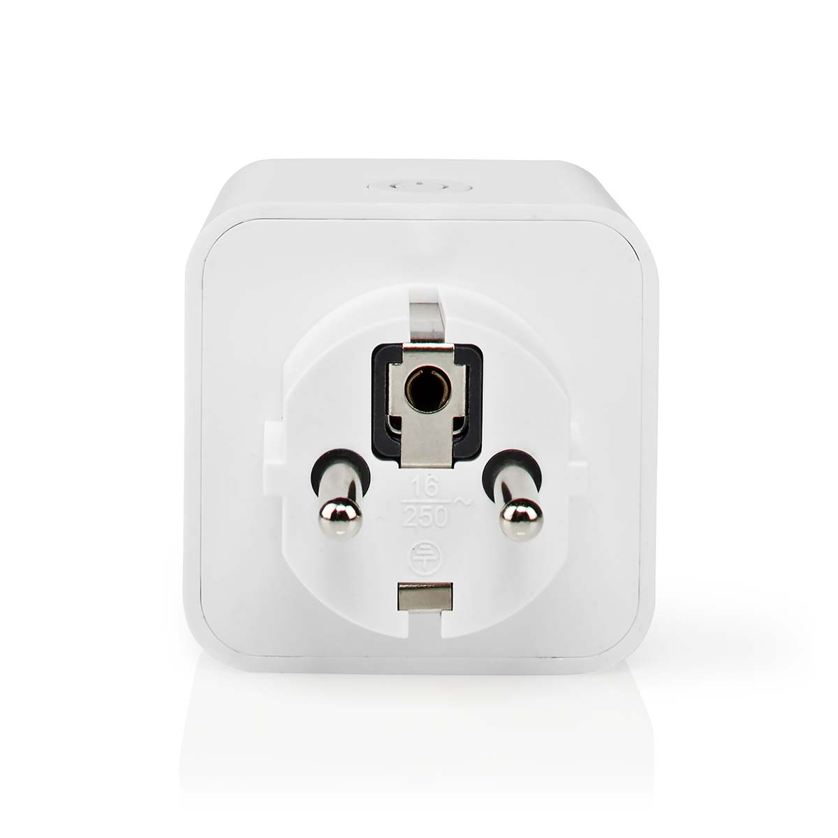 White European power adapter with visible socket and prongs.