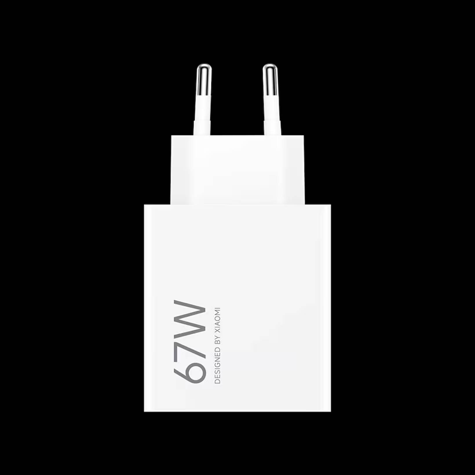 XIAOMI 67W TYPE-A Orijinal Kablosuz Hızlı Şarj Adaptörü Beyaz