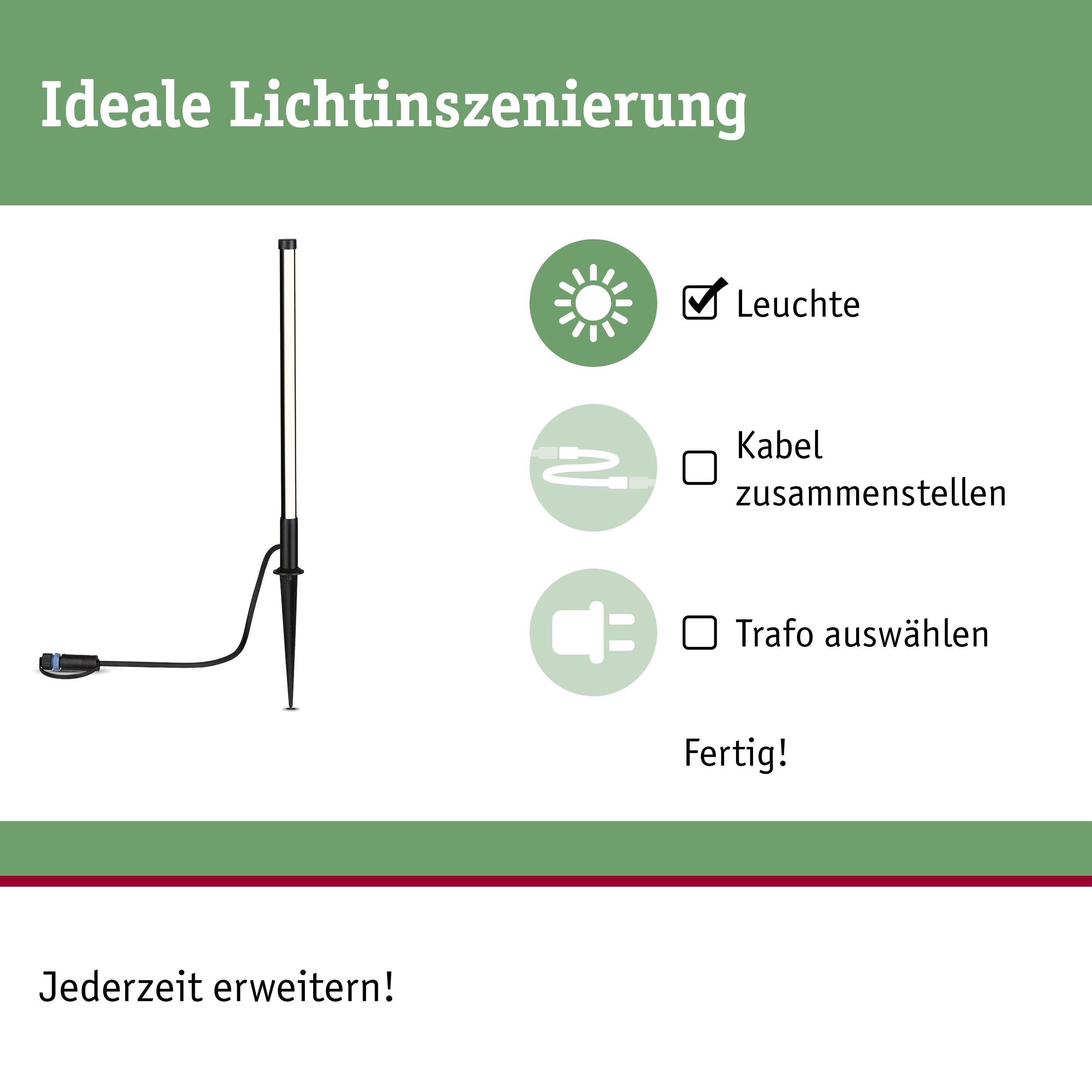 Gartenlicht-Einrichtungsanleitung: Leuchte, Kabel, Trafo. Fertig!