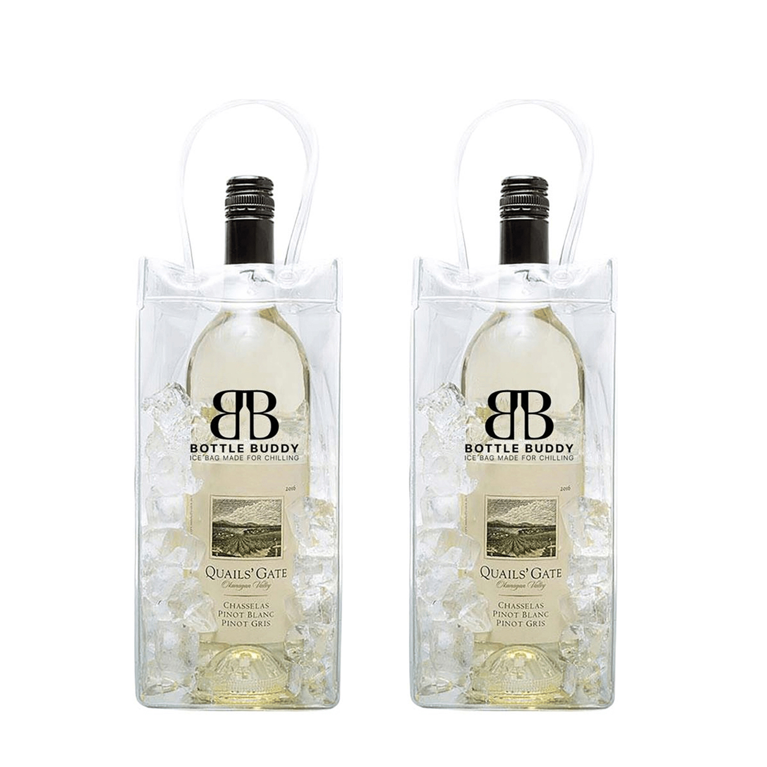 BOTTLE BUDDY Taşınabilir Şişe ve Şarap Soğutucu 2'li Buz Çantası