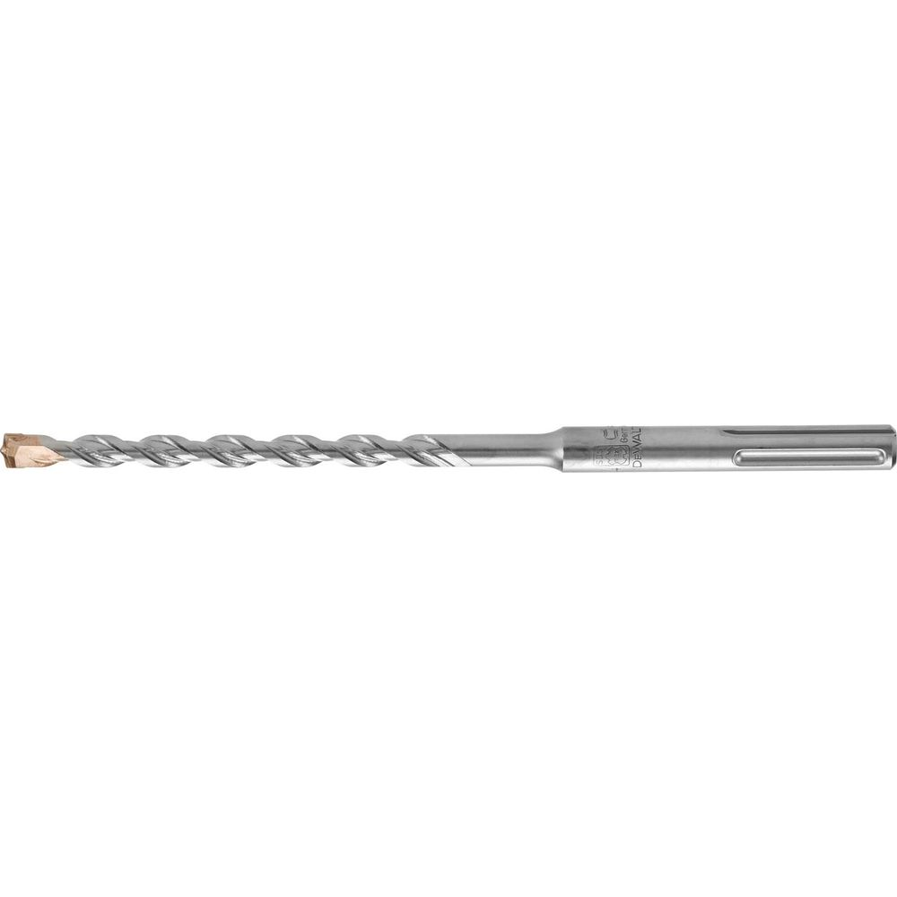 Metallbohrer mit Hartmetallspitze und Spiralnut, mit Beschriftung.