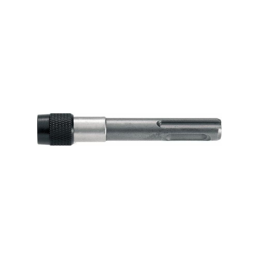 Ein Bohrer-Adapter mit schwarzem Griff und metallischem Schaft.