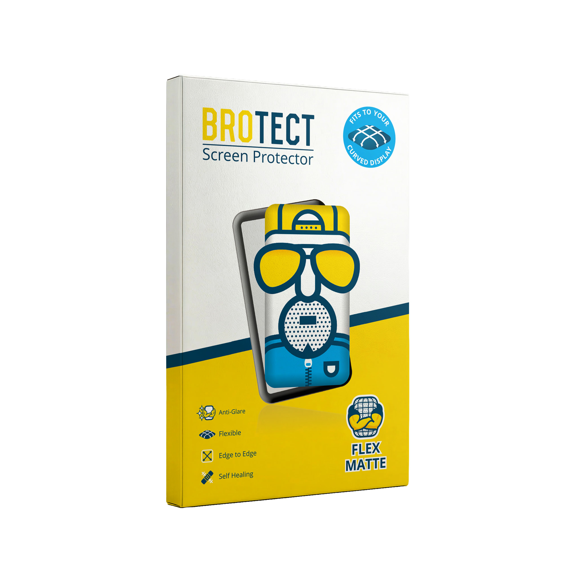 Verpackung eines BROTECT Displayschutz für gekrümmte Displays.