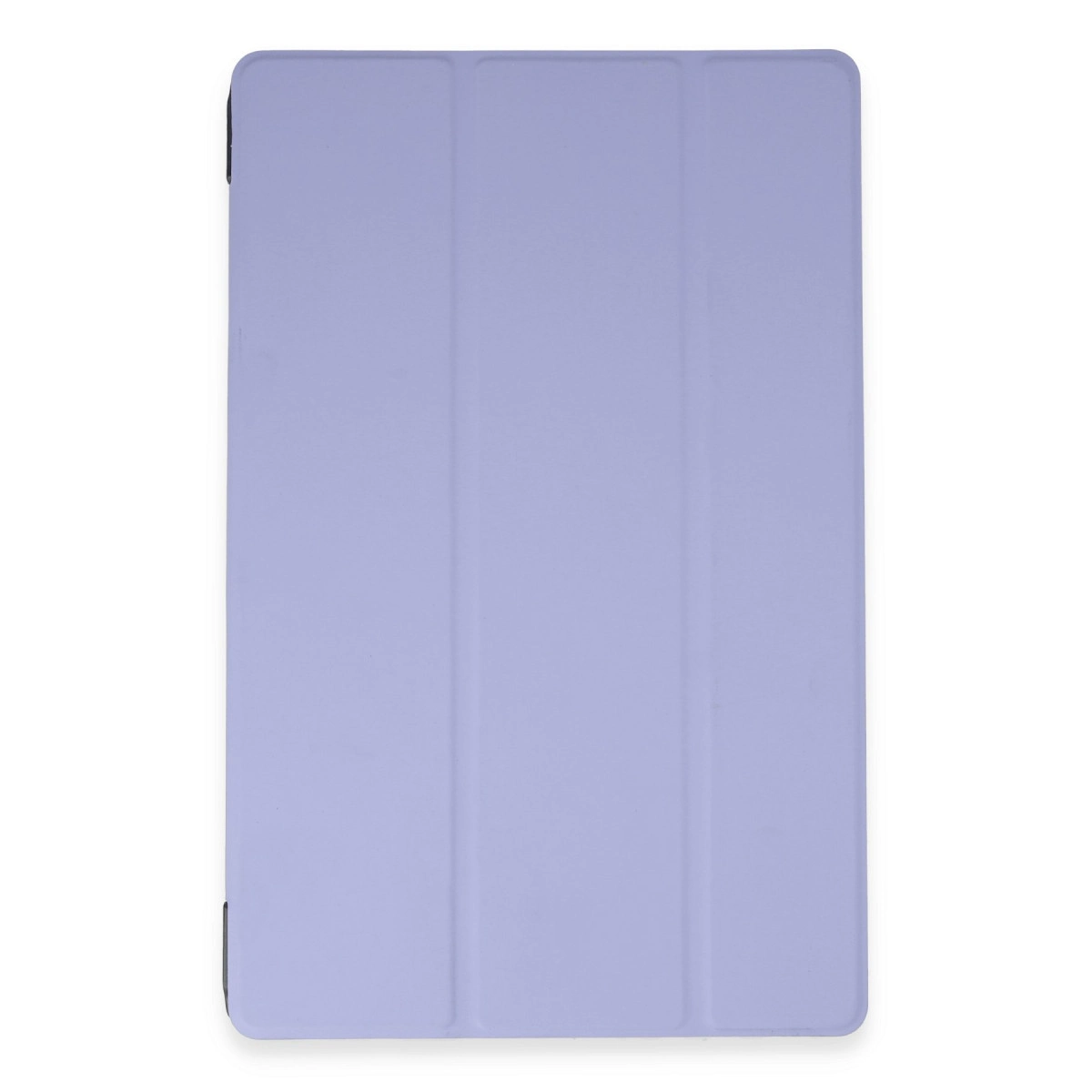 Kapalı, üç katlı mor tablet kılıfı.
