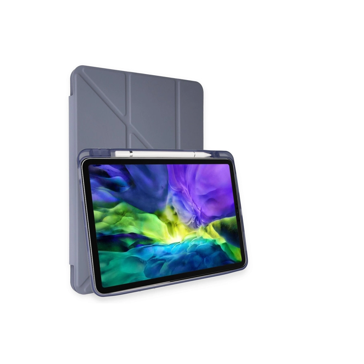 NEWFACE Kalemlikli Mars Apple iPad Pro 11 (2018) Uyumlu Tablet Kılıfı Lavender
