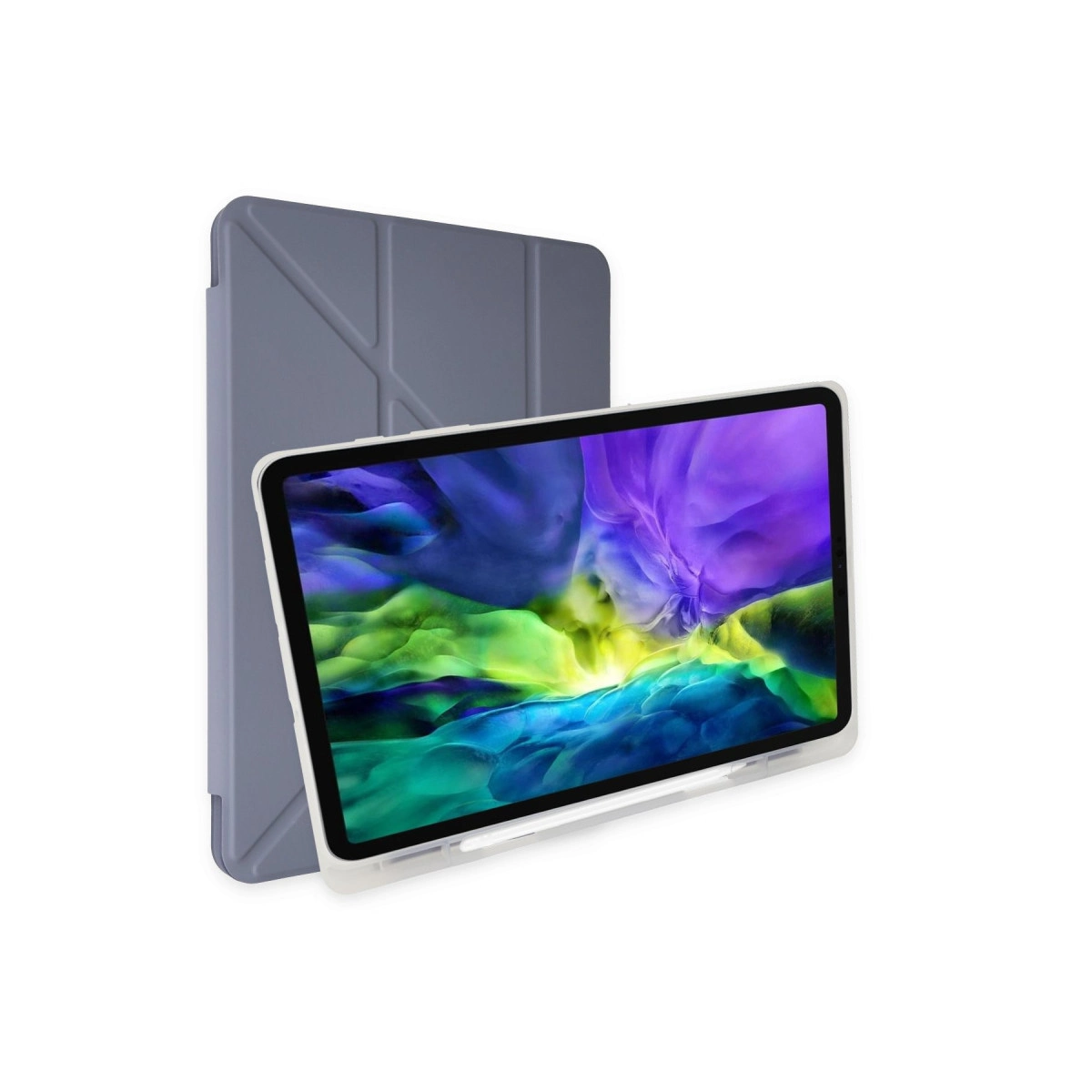 NEWFACE Kalemlikli Mars Samsung Galaxy T870 Tab S7 11 Tablet Kılıfı Lavender