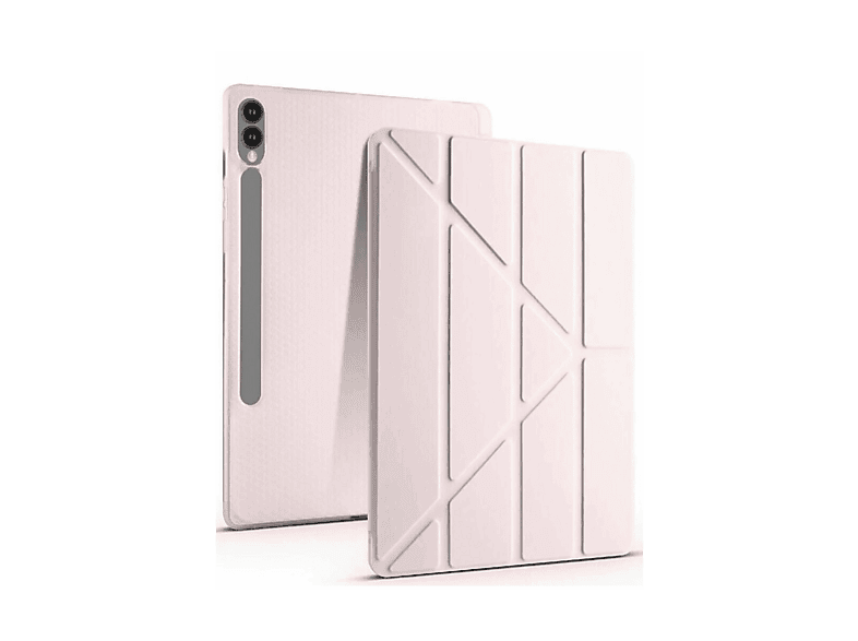 NEWFACE Kalemlikli Mars Samsung Galaxy X610 Tab S9 FE Plus 12.4 Tablet Kılıfı Rose Gold