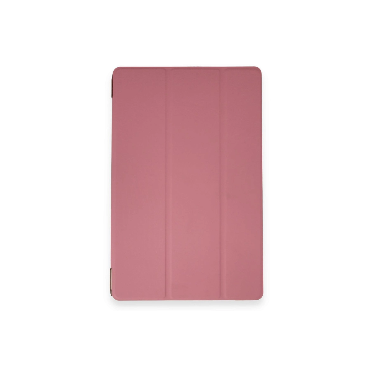 Üç katlanmış pembe tablet kılıfı.