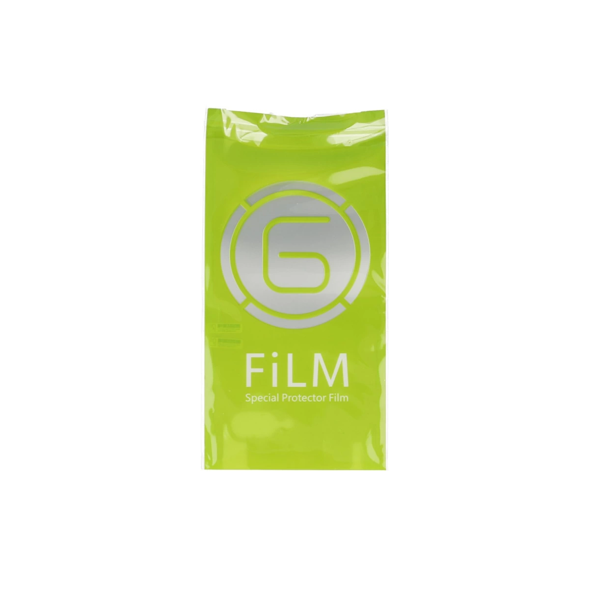 Gümüş dairesel logo ve 'FiLM Special Protector Film' yazılı yeşil ambalaj.
