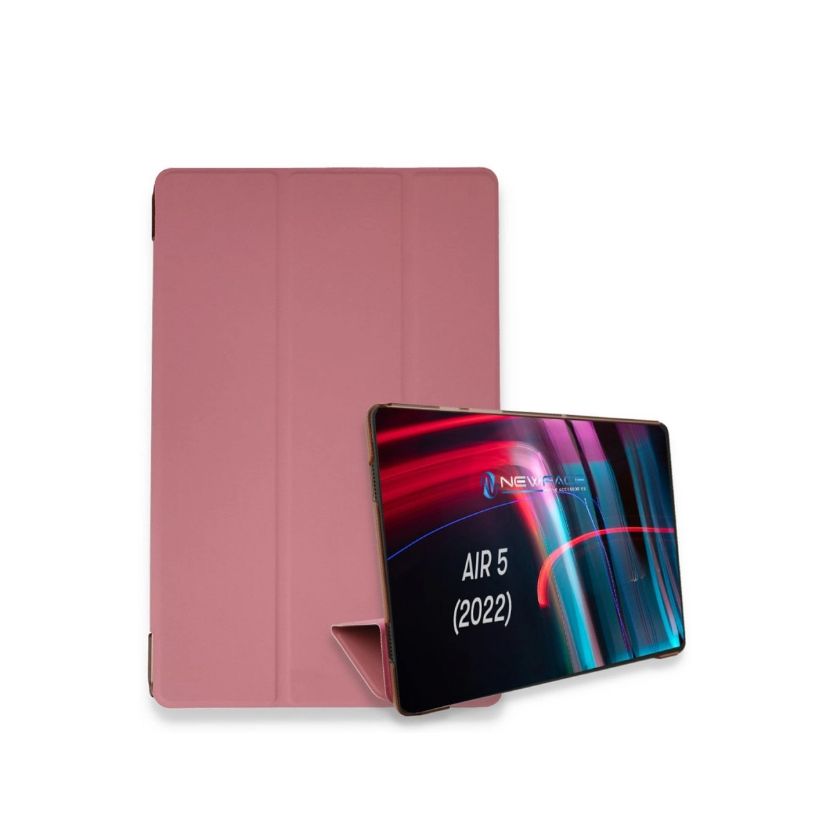 NEWFACE Smart Apple iPad Air 5 (2022) Uyumlu Tablet Kılıfı Pembe