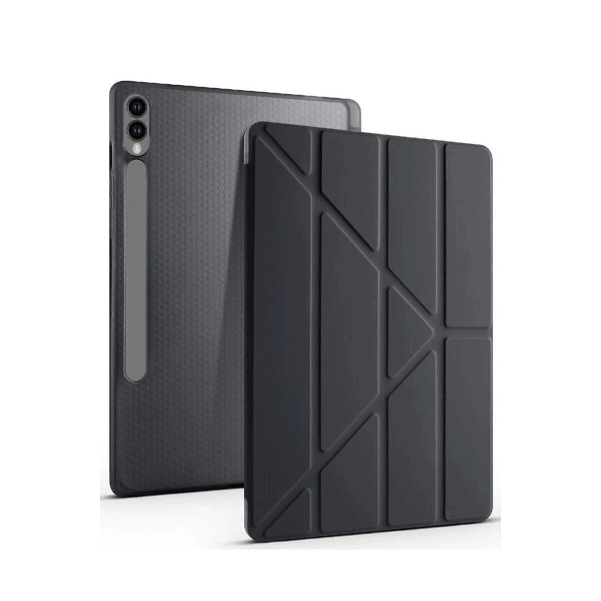 NEWFACE Kalemlikli Mars Samsung Galaxy X610 Tab S9 FE Plus 12.4 Uyumlu Tablet Kılıfı Siyah