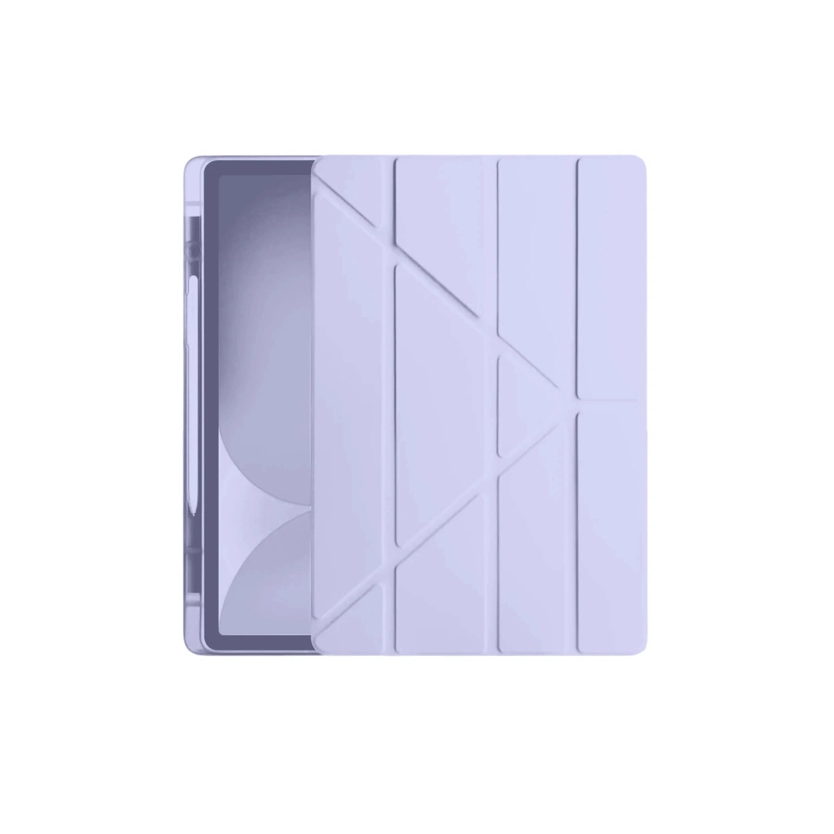 NEWFACE Kalemlikli Hugo Apple iPad Pro 11 (2024) Uyumlu Tablet Kılıfı Lila