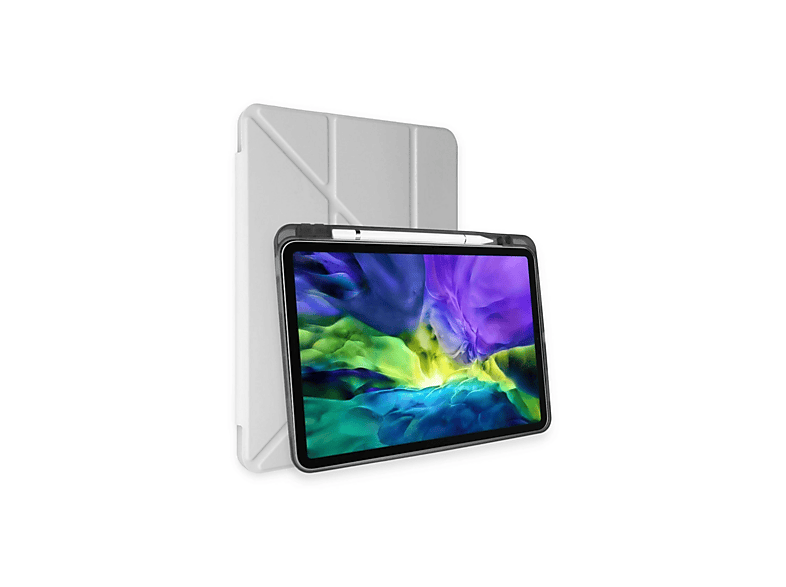 NEWFACE Kalemlikli Mars Apple iPad Pro 11 (2024) Tablet Kılıfı Gri ...