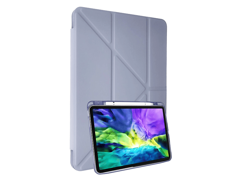 NEWFACE Kalemlikli Mars Samsung Galaxy P610 Tab S6 Lite 10.4 Uyumlu Tablet Kılıfı Lila
