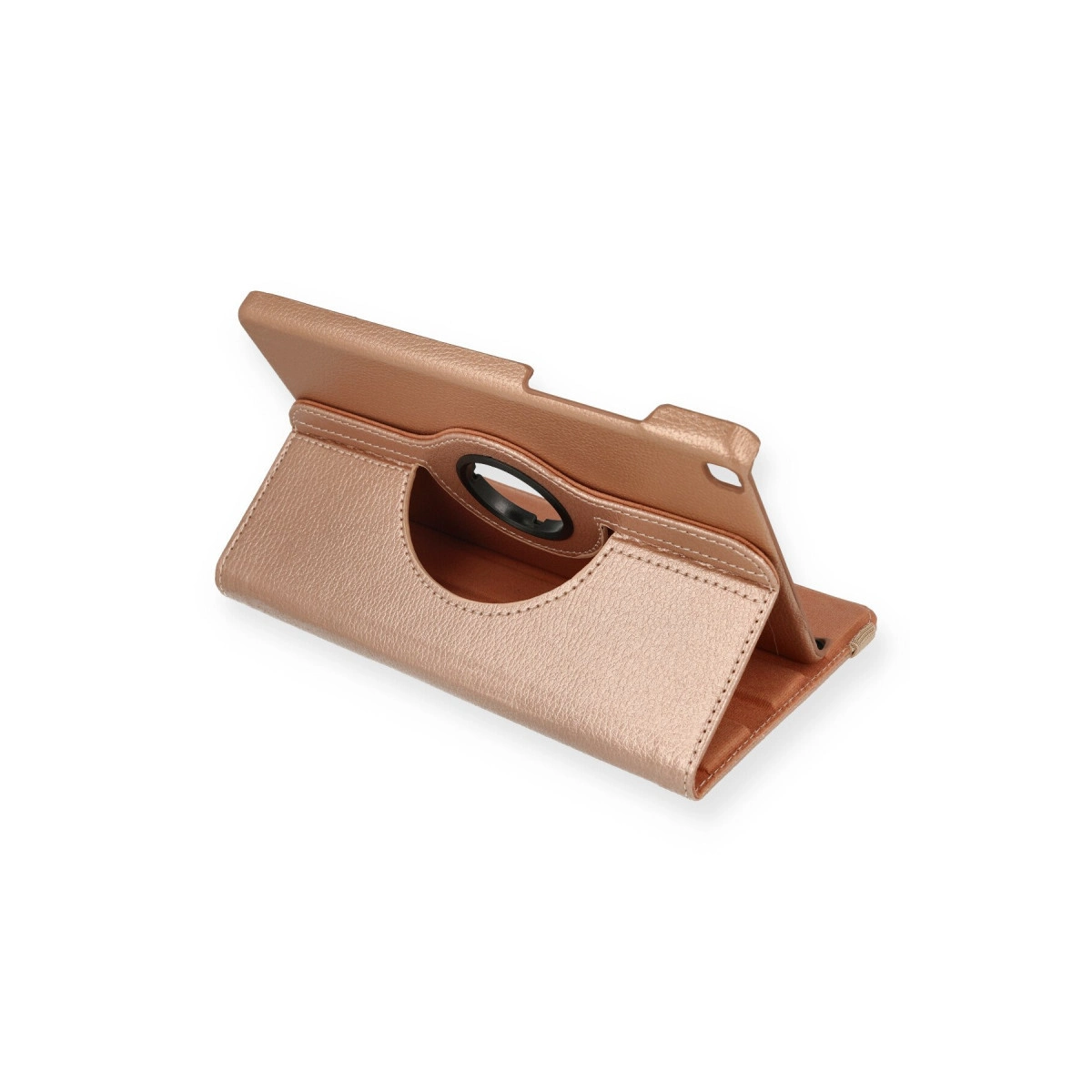NEWFACE 360 Deri Samsung Galaxy T290 Tab A 8 Uyumlu Tablet Kılıfı Rose Gold