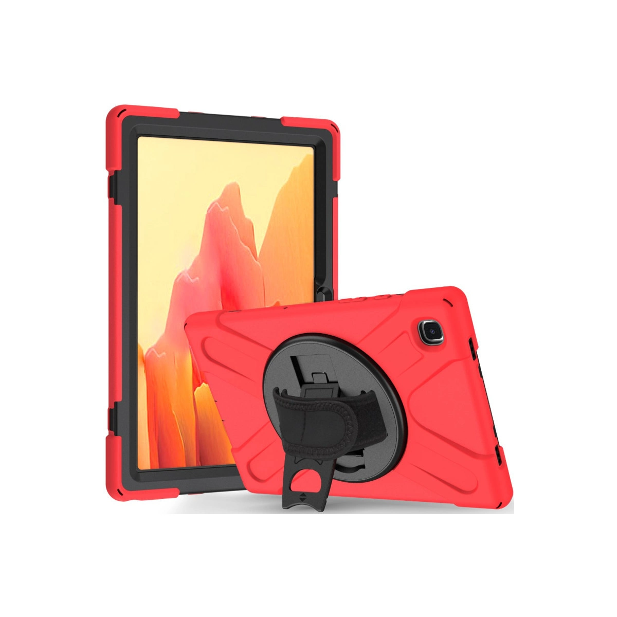 NEWFACE Amazing Kapak Samsung Galaxy T500 Tab A7 10.4 Uyumlu Tablet Kılıfı Kırmızı
