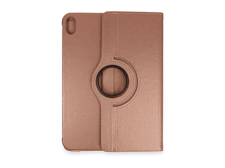 NEWFACE 360 Deri Apple iPad 2022 10.9 (10.nesil) Uyumlu Tablet Kılıfı Rose Gold