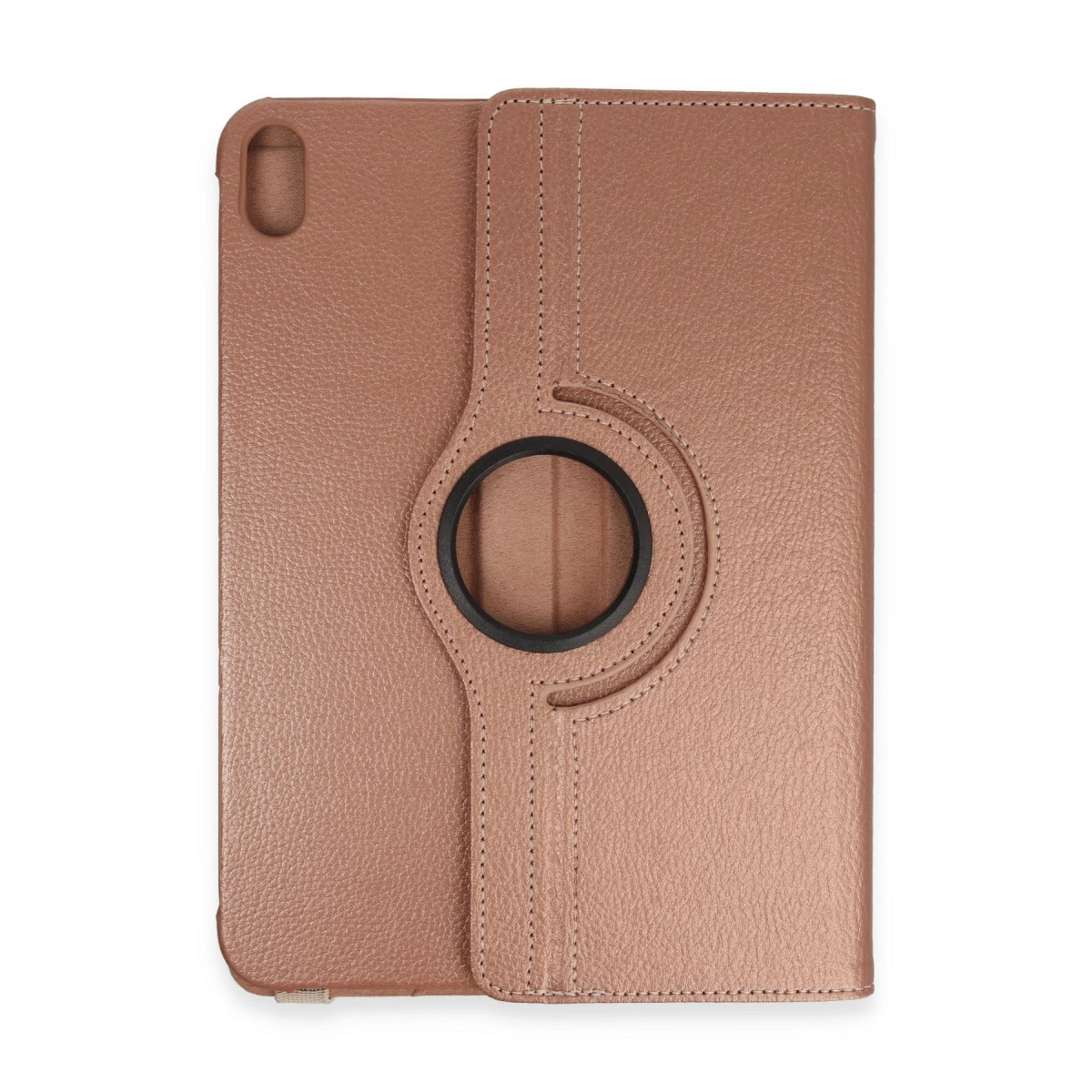 NEWFACE 360 Deri Apple iPad 2022 10.9 (10.nesil) Uyumlu Tablet Kılıfı Rose Gold