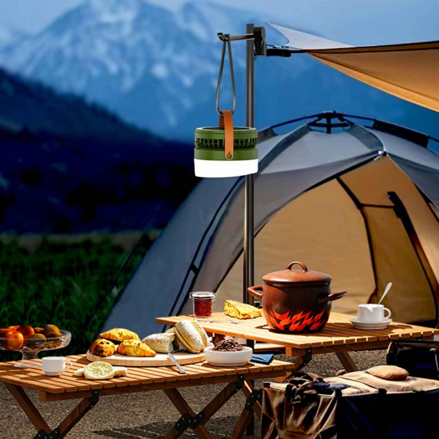 YEMASTER 4 Modi,Solar- & USB-C Aufladung,3 Lftungsstufe Camping-Lampe |  MediaMarkt