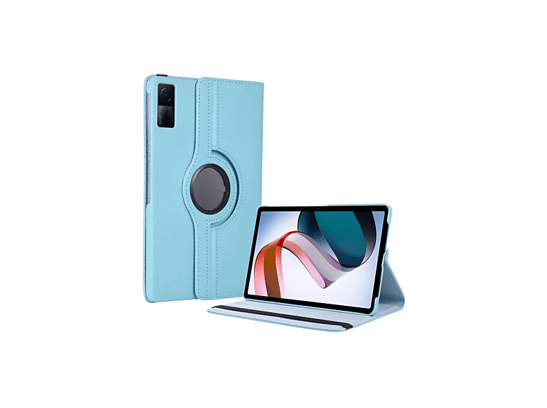NEWFACE 360 Deri Xiaomi Redmi Pad SE 4G 8.7 Uyumlu Tablet Kılıfı Turkuaz