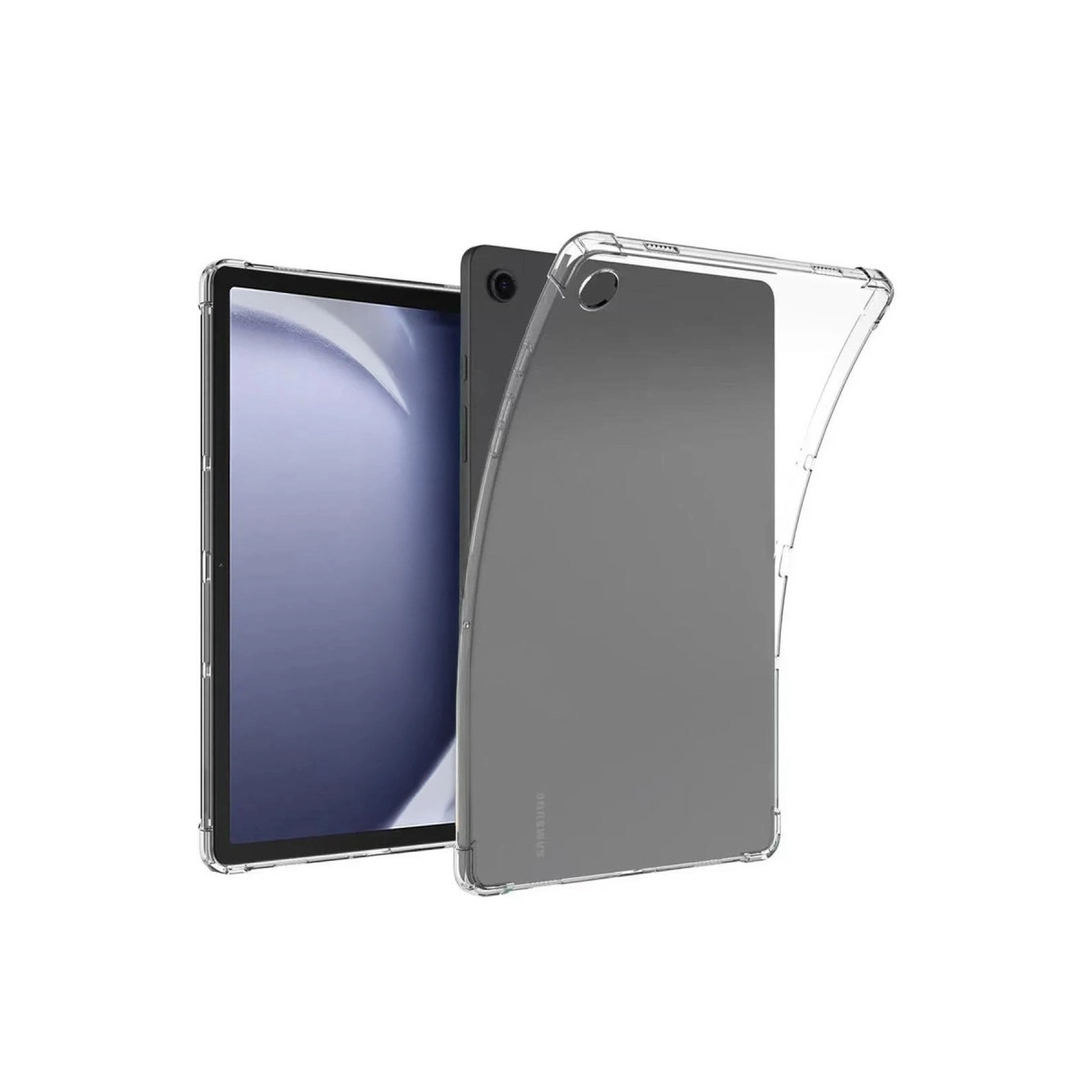 NEWFACE Anti Shock Silikon Samsung Galaxy Tab A11 Plus Uyumlu Tablet Kılıfı Şeffaf