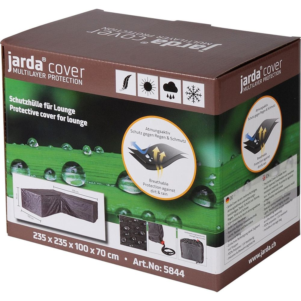 Verpackung für Jarda Cover Lounge Schutzhülle, atmungsaktiv und wasserdicht.