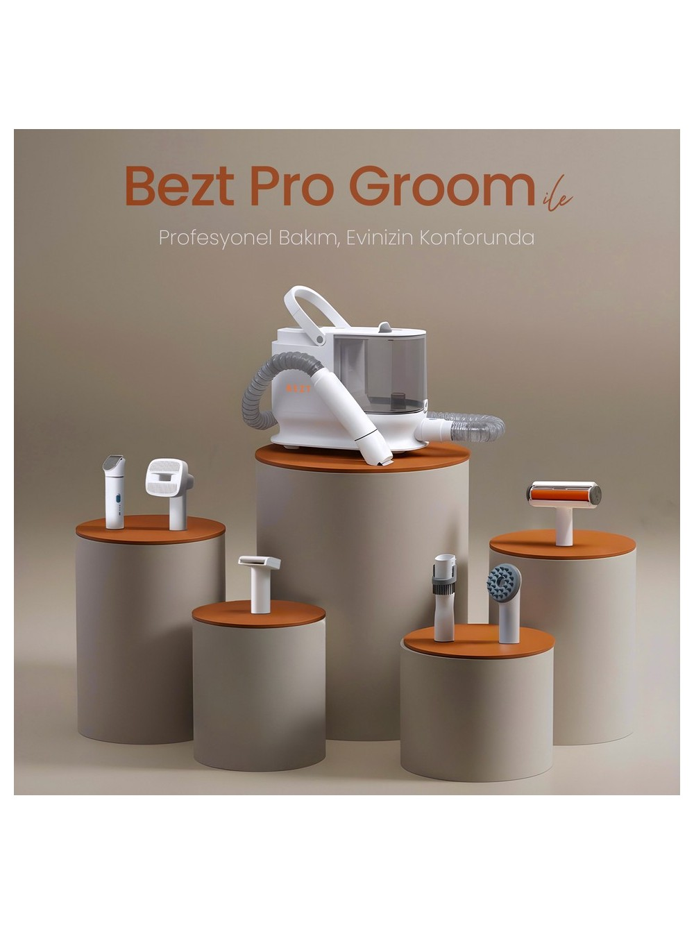 BEZT Pro Groom Evcil Hayvan Bakım seti Evcil Hayvan Bakım Seti Beyaz