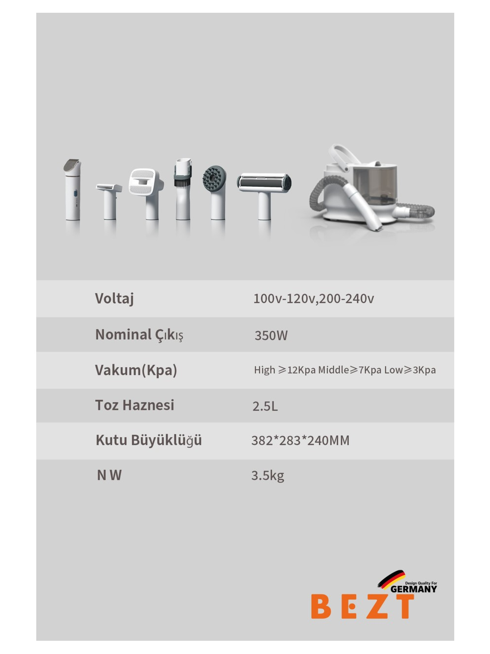 BEZT Pro Groom Evcil Hayvan Bakım seti Evcil Hayvan Bakım Seti Beyaz