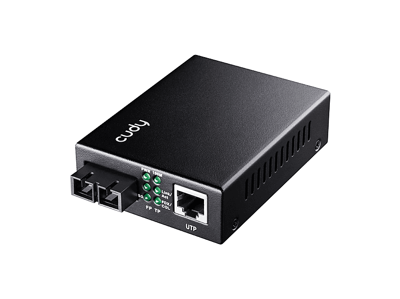CUDY MC100GSA-20 Single Mode 20km Fiber Optik Gigabit Metal Switch Ethernet Medya Dönüştürücü
