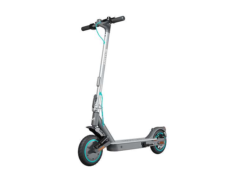 MOTUS 8.5 NeoLite Kick-Scooter (8,5 Zoll, Grau mit türkisfarbenen ...