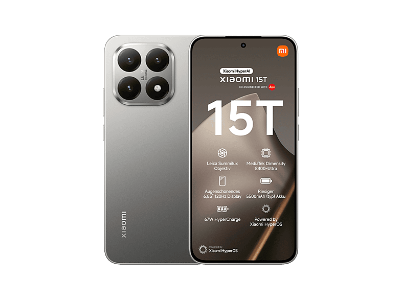 XIAOMI 15T 12/256GB GRAY 256 GB Gray Dual SIM | SATURN