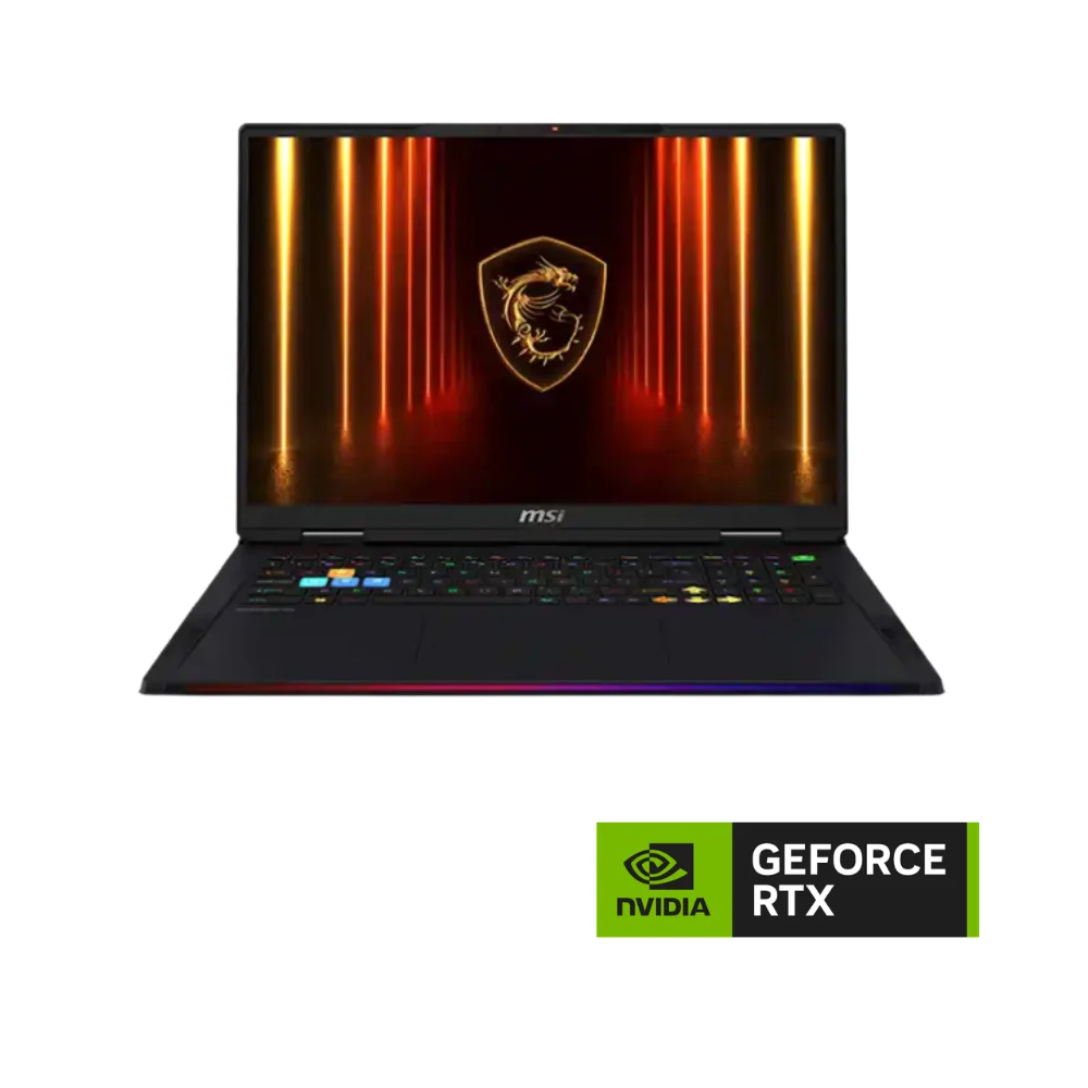 MSI Raider A18 HX A8WHG-280TR 12GB RTX5070Ti 18 QHD+ 240Hz AMD Ryzen 9-8940HX 32 GB RAM 1 TB SSD 18 inç Windows 11 Home Laptop Siyah