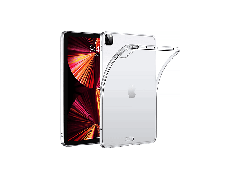 NEWFACE Şeffaf Silikon iPad Pro 11 (2020) Uyumlu Tablet Kılıfı Şeffaf
