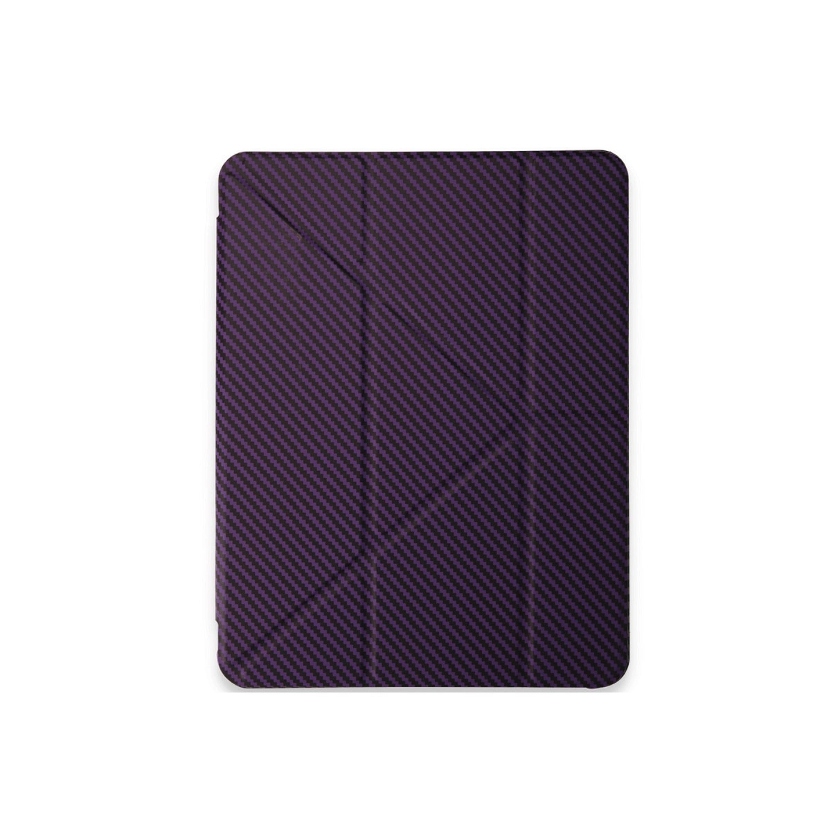 Mor karbon fiber desenli tablet kılıfı.