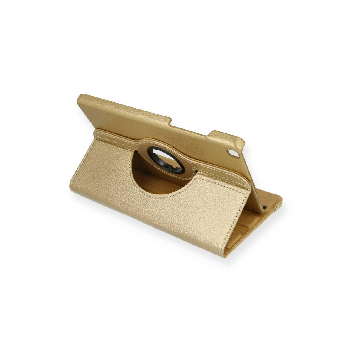 NEWFACE 360  Deri Samsung Galaxy T290 Tab A 8 Tablet Kılıfı Gold