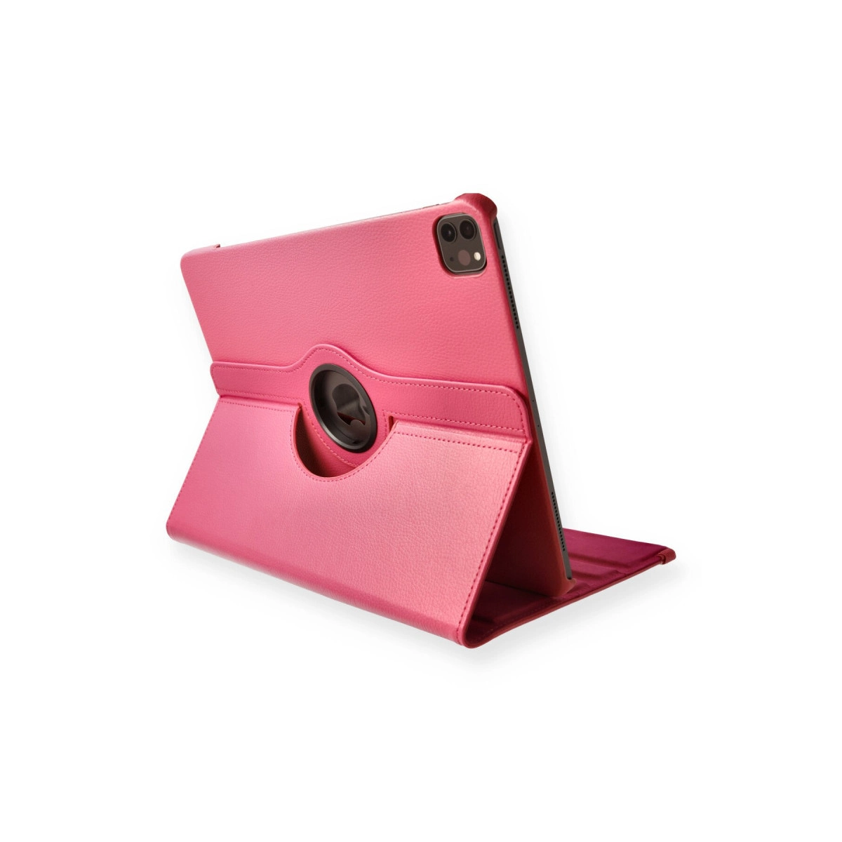 Döner orta parçalı pembe tablet standı.
