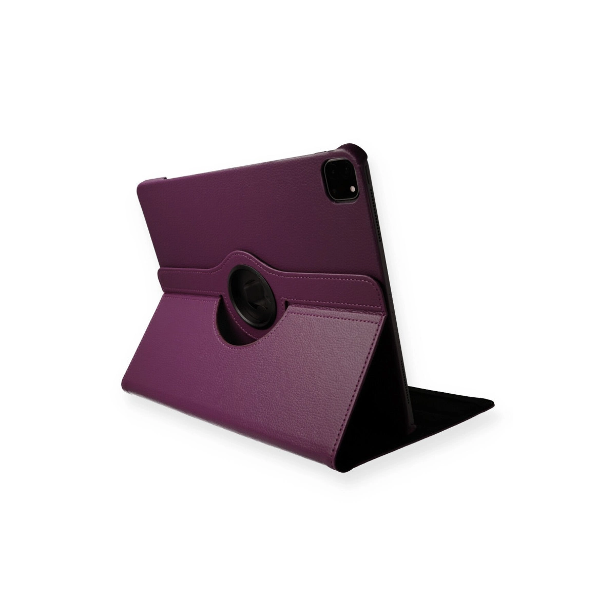 Dönebilen tutuculu mor tablet standı.