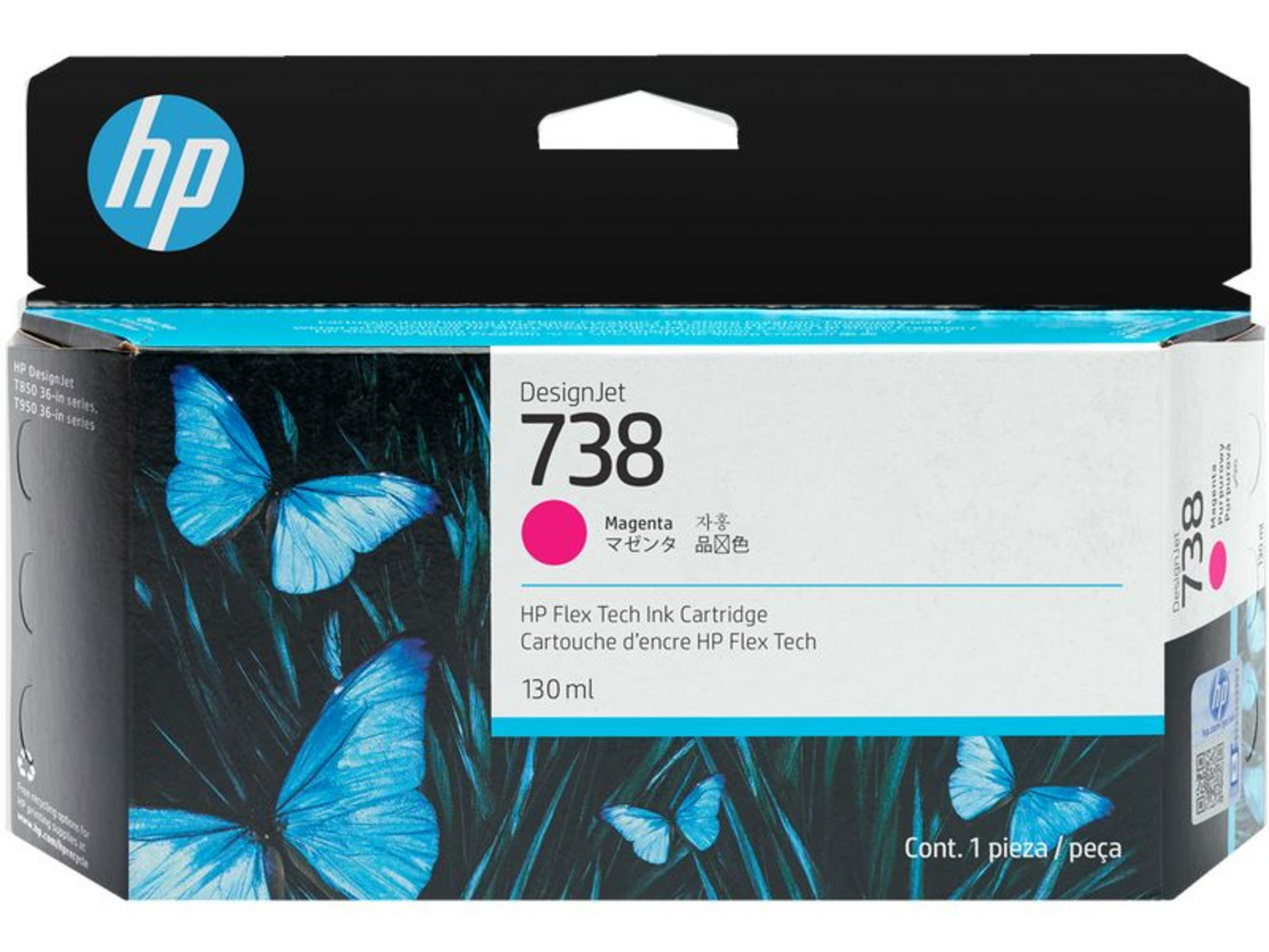 HP 738 498N6A Mürekkep baskı Kartuş Magenta