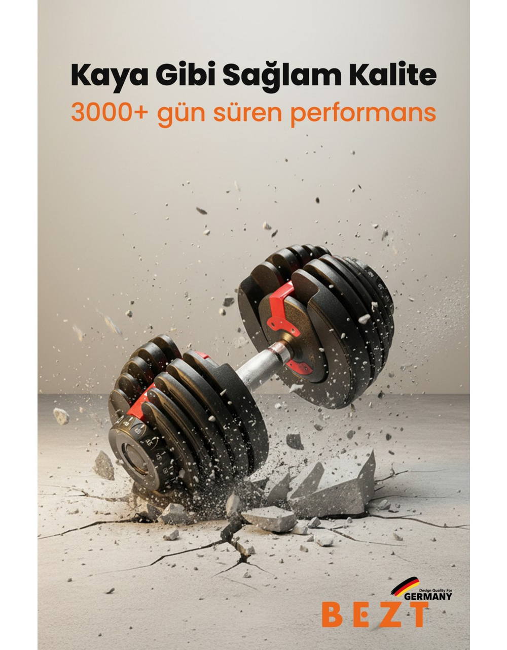 BEZT Pro Sports Ayarlanabilir Kırmızı 2.25 kg’dan 24 kg’a Kadar Dambıl Seti