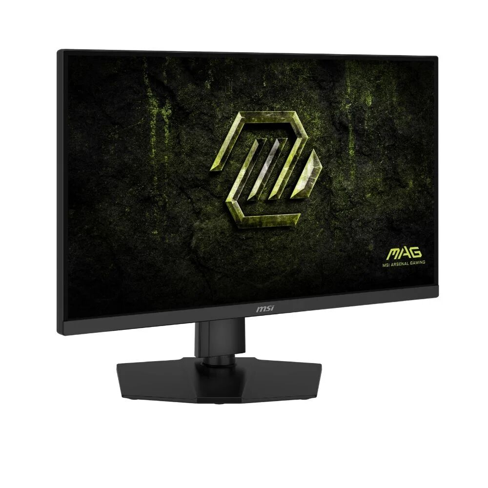 Monitor gaming MSI negro con logo verde y texto 'MAG MSI ARSENAL GAMING'.