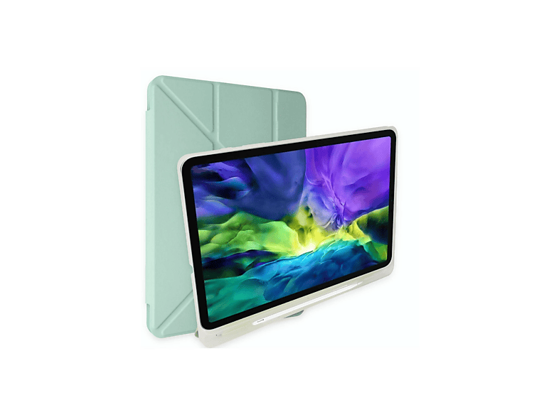 NEWFACE Kalemlikli Mars iPad 10.2 (8.nesil) Uyumlu Tablet Kılıfı Açık Yeşil