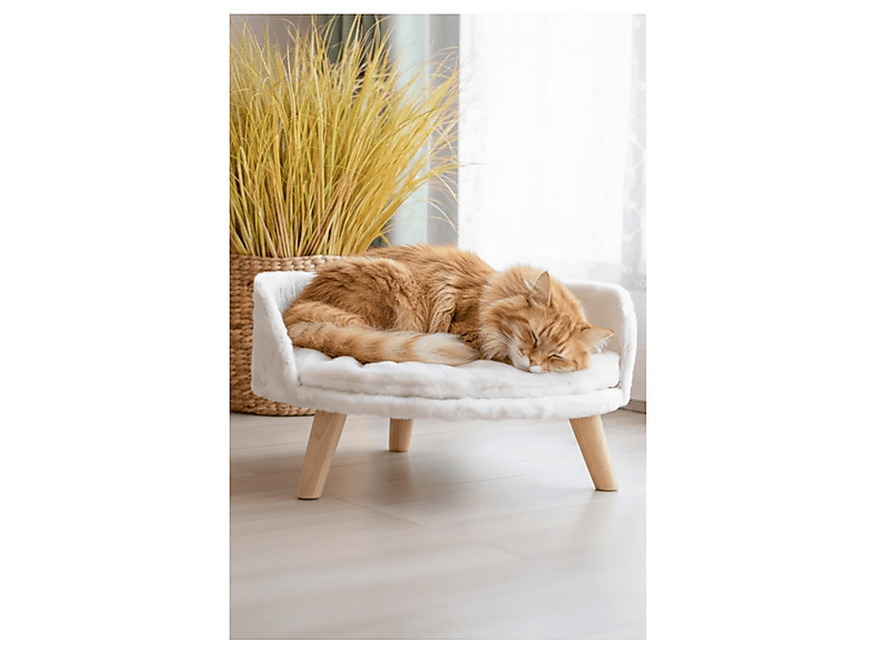 MISSIDEA Puffy Kedi ve Köpek Koltuğu Yumuşak Minderli Evcil Hayvan Yatağı