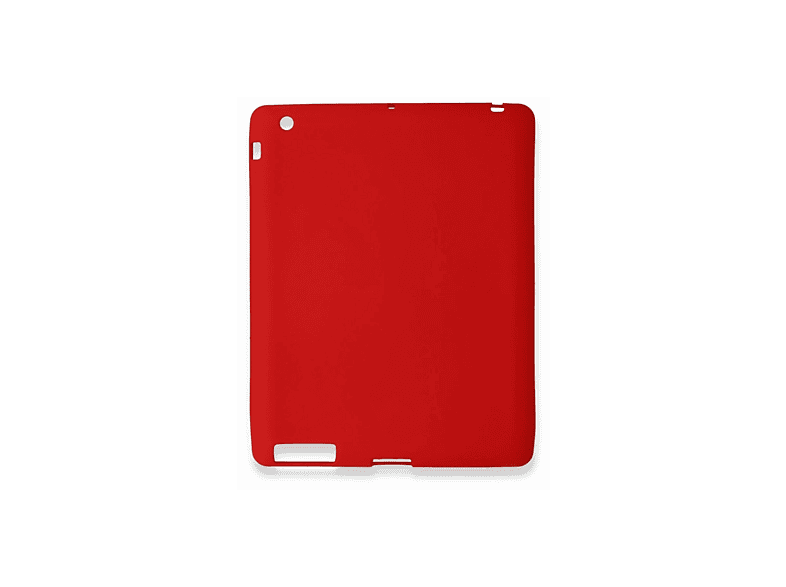 NEWFACE Evo Silikon Apple iPad 4 9.7 Uyumlu Tablet Kılıfı Kırmızı
